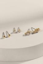 Francesca's Isabelle Cz Stud Earring Set - Crystal