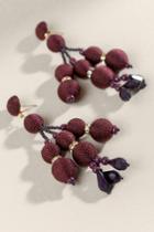 Francesca's Landry Bauble Chandelier Earrings - Purple