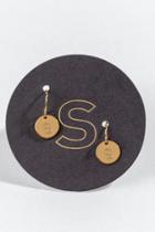 Francesca's S Circle Drop Earrings - Gold