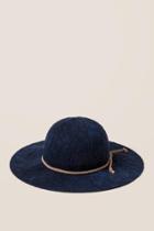 Francescas Rianna Boucle Floppy Hat - Navy
