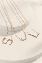 Francesca's Mia Large Initial Necklace - J
