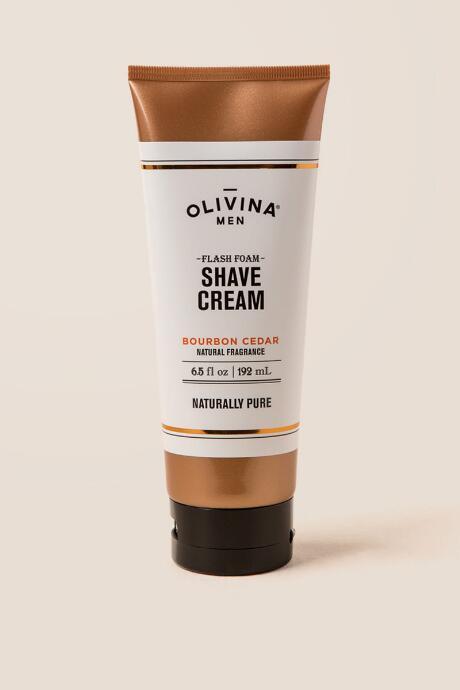 Olivina Bourbon Cedar Shave Cream