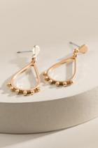 Francesca's Doreen Open Teardrop Earrings - Gold