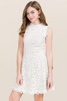 Alya Serafina Lace Dress - White