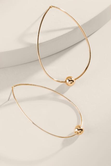 Francesca's Alina Tear Drop Earrings - Gold
