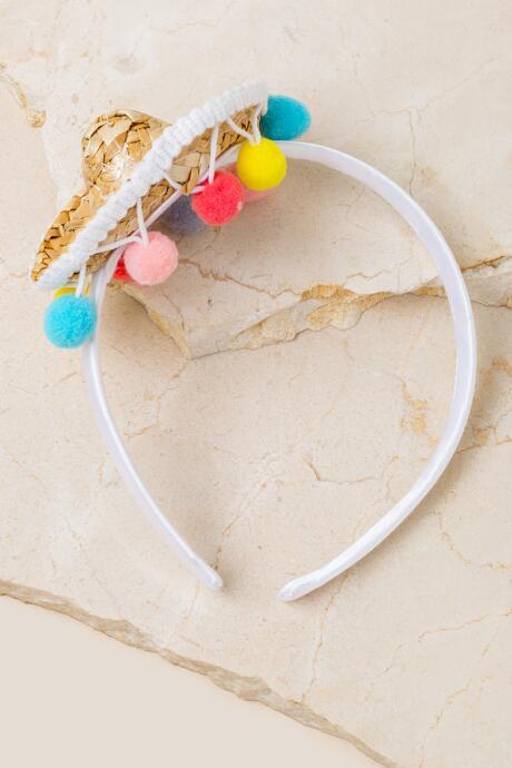 Francesca's Sombrero Headband - White