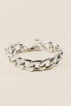 Francesca's Trisha Chain Link Bracelet In Silver - Silver