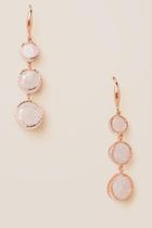 Francesca's Cylas Circle Linear Earring - White
