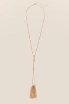 Francesca's Bethanie Double Rope Necklace In Gold - Gold