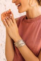 Francesca's Lizzy Magnetic Wrap Bracelet - Gold