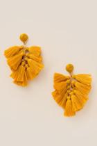 Francesca's Willa Tassel Earrings - Marigold