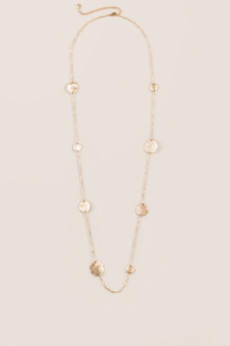 Francesca's Kacee Circle Station Necklace - Gold