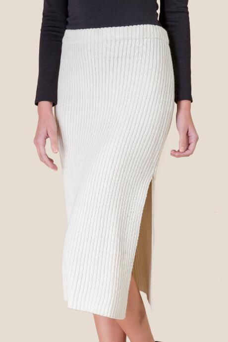 Francesca's Joss Sweater Pencil Skirt - Ivory