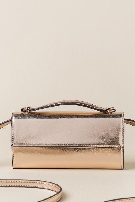 Francesca's June Rose Gold Wallet Crossbody - Rose/gold