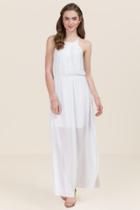 Francesca's Mary Flawless Maxi Dress - White