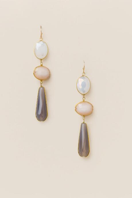 Francesca's Olesia Glass Drop Earring - Multi