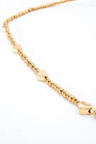 Francesca's Cora Beaded Heart Choker - Gold
