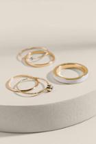 Francesca's Katherine Cubic Zirconia Ring Set - White