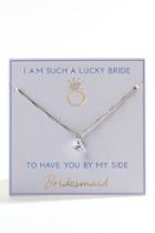 Francesca's Lucky Bridesmaid Necklace - Silver