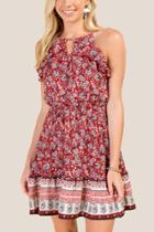 Francesca's Chastity Ruffle A-line Dress - Cinnamon