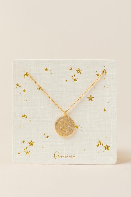 Francesca's Gemini Coin Constellation Necklace - Gold