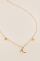 Francesca's Stella Moon And Stars Charm Necklace - Gold