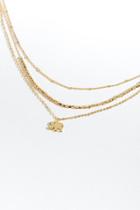 Francesca's Neveah Elephant Layered Necklace - Gold