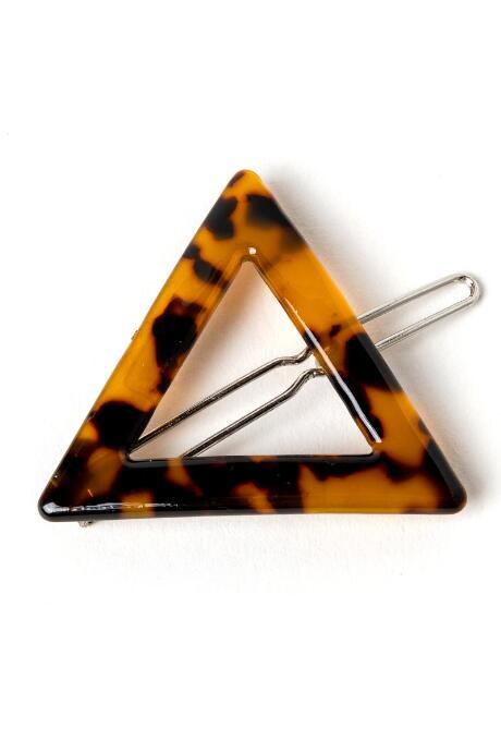 Francesca Inchess Sue Tort Triangle Barrette - Amber