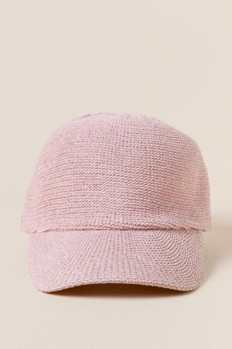 Francesca's Nova Chenille Baseball Hat - Blush