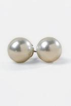 Francesca's Cydney Pearl Ball Studs - Ivory