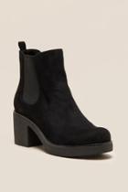 Indigo Rd Margot Faux Suede Ankle Boot - Black