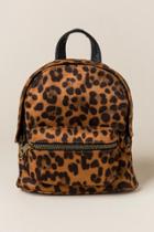 Francesca's Nora Mini Dome Backpack - Leopard