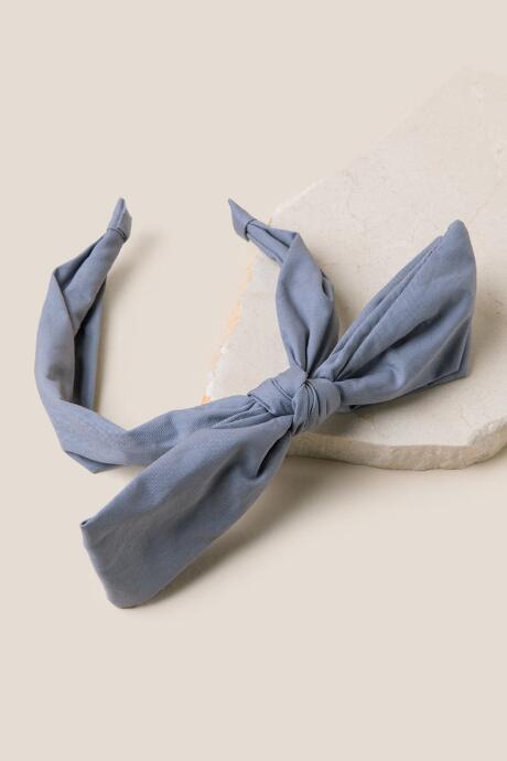 Francesca's Maya Bow Headband - Chambray