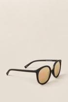 Francesca's Jane Reflective Sunglasses - Black