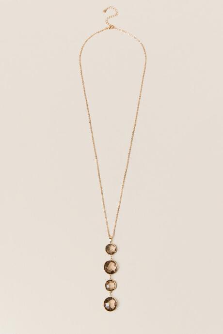 Francesca's Joleen Pendant Necklace - Gray