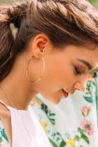 Francesca's Melissa Hoop Earrings - Gold
