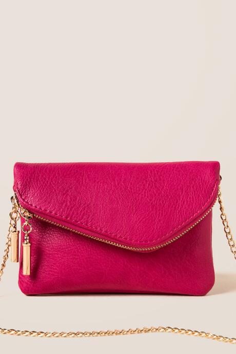 Francescas Maia Mini Clutch Crossbody - Fuchsia