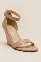 Cl By Laundry Best Match Scalloped Wedge - Nude