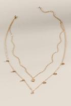 Francesca's Marcelina Mini Coin Layered Necklace - Gold