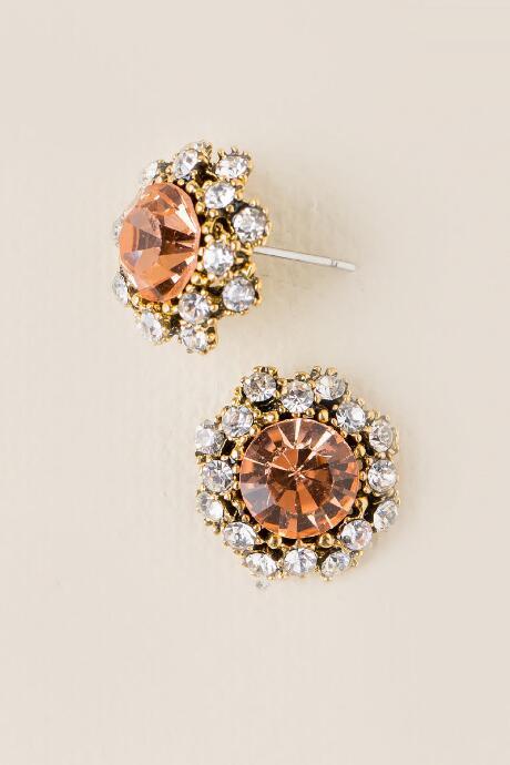 Francesca's Caruso Pav Stud - Peach