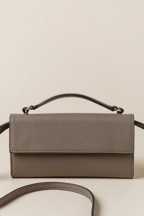 Francesca's Cecilia Crossbody Wallet - Gray