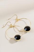 Francesca's Ella Statement Hoops - Black