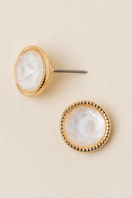 Francesca's Serena Round Stud Earring - Iridescent