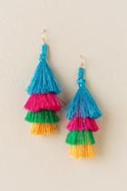 Francesca's Camille Layered Tassel Earring In Multi - Multi