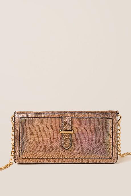 Francesca's Carolyn Wallet Crossbody - Rose/gold