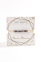 Francesca's Grey Quartz Braided Bracelet - Gray