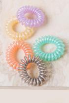 Francesca's Karly Colorful Hair Coil Set - Multi