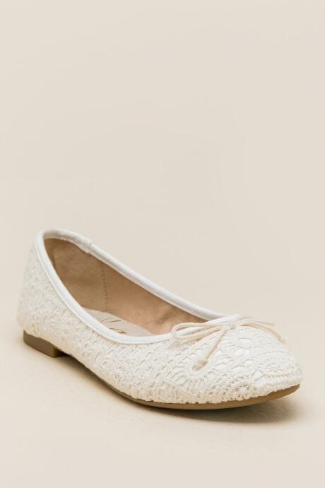Rampage Balley Crochet Flat - Natural
