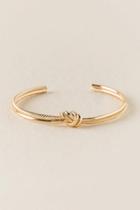 Francesca's Brie Knotted Bangle - Gold