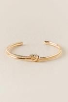 Francesca's Brie Knotted Bangle - Gold
